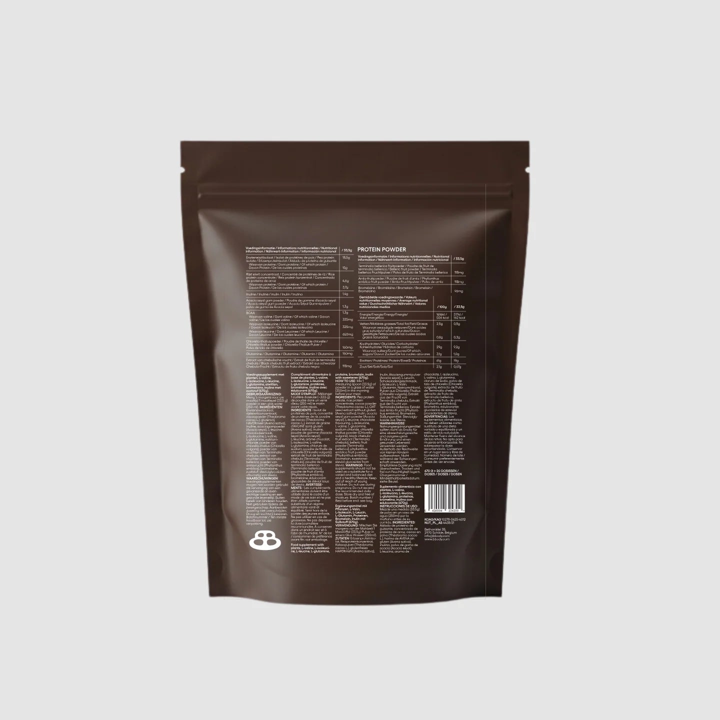 Protein powder chocolat